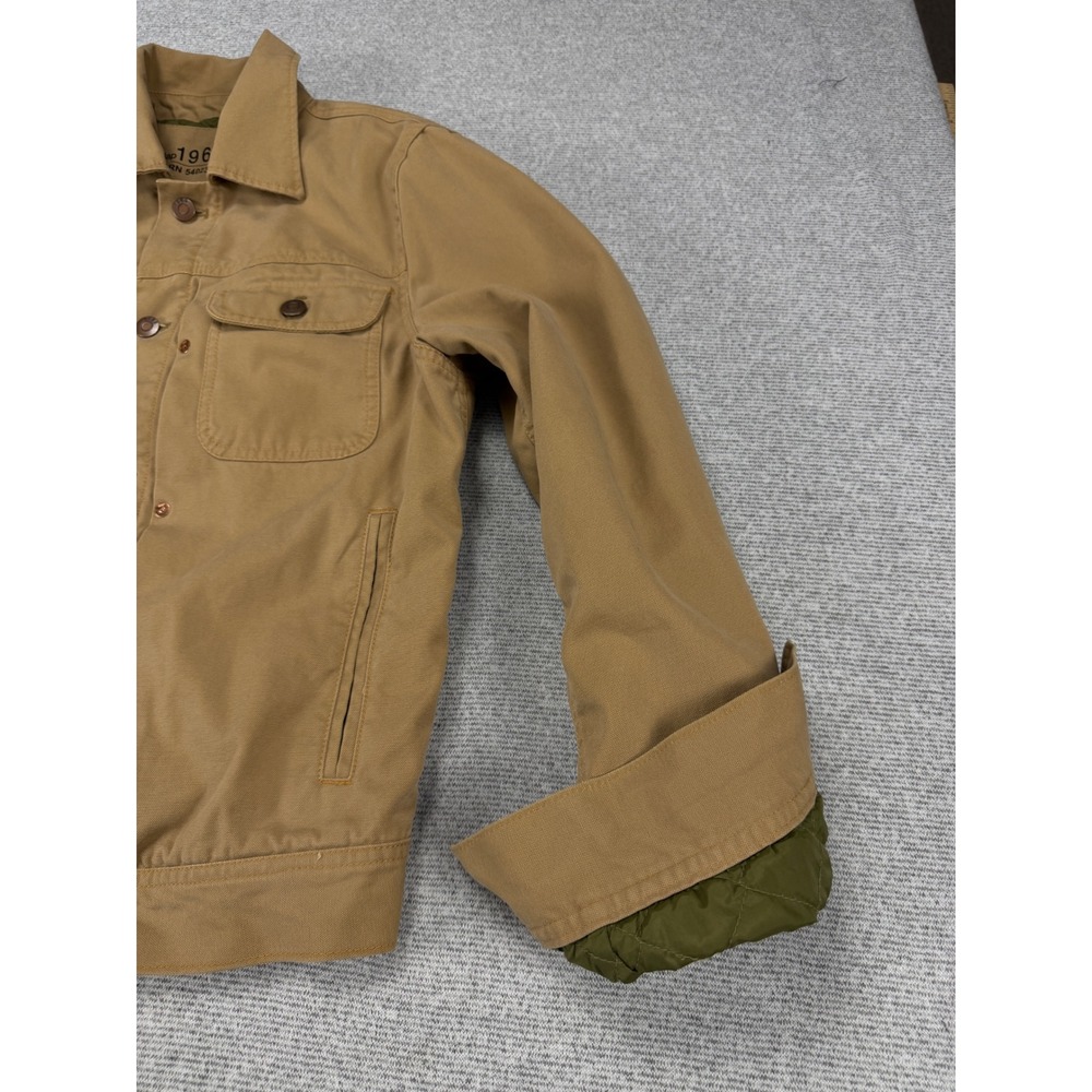 Gap 1969 Mens Cedar Canvas Workwear Jacket Tan Brown Quilted Lining Small HOL10 - Picture 14 of 15